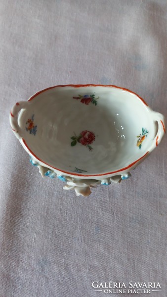 Antique porcelain basket