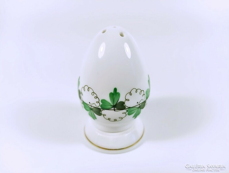 Herend, salt shaker and pepper shaker with parsley persil (pe) pattern, hand-painted porcelain (bt059)