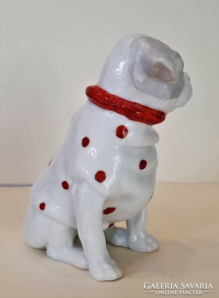 Antique art deco porcelain dog