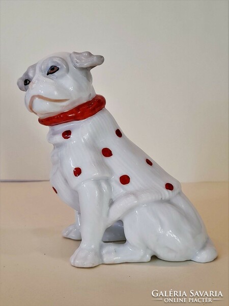 Antique art deco porcelain dog