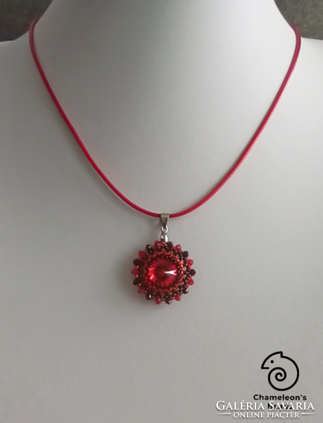 "Flamenco Feeling Beading Set" Swarovski kristályos piros-fekete gyöngyfűzött szett