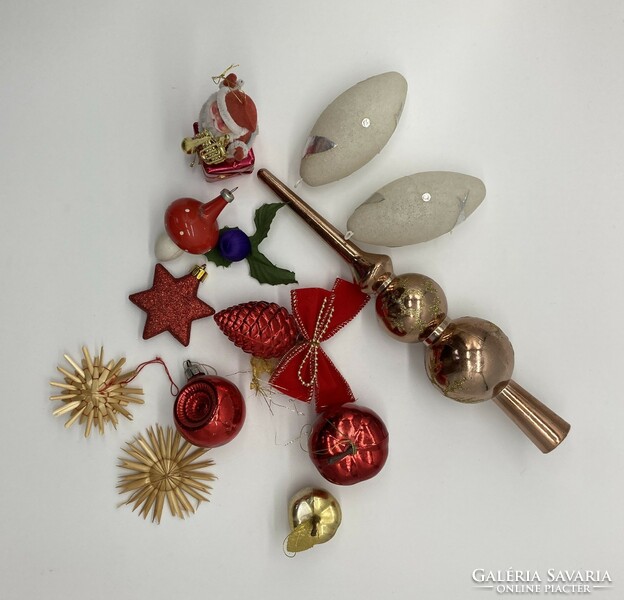 Retro Christmas tree decoration package Santa Claus apple glass globe