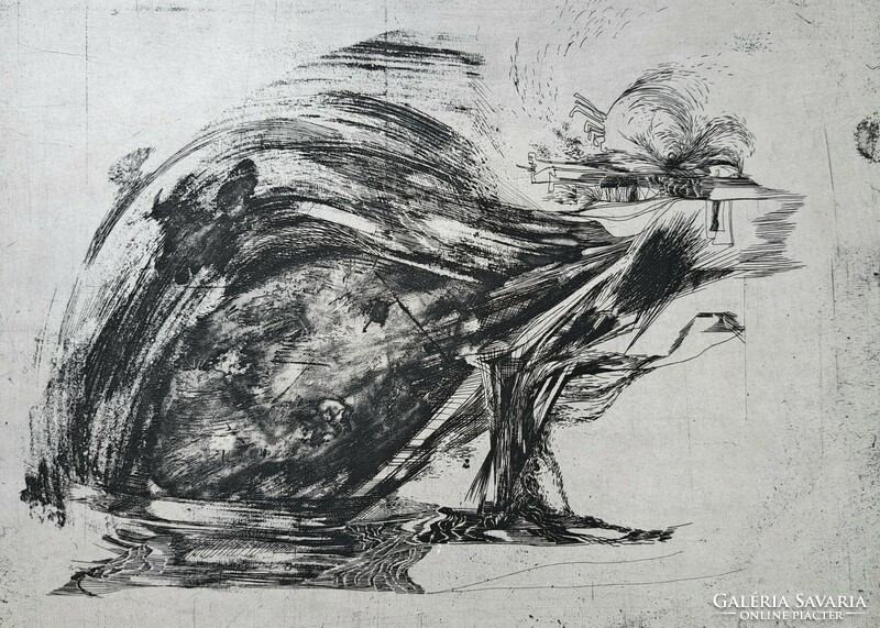 Ilona Leleszi - abstract etching
