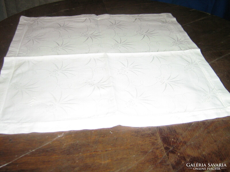 Beautiful white damask napkin