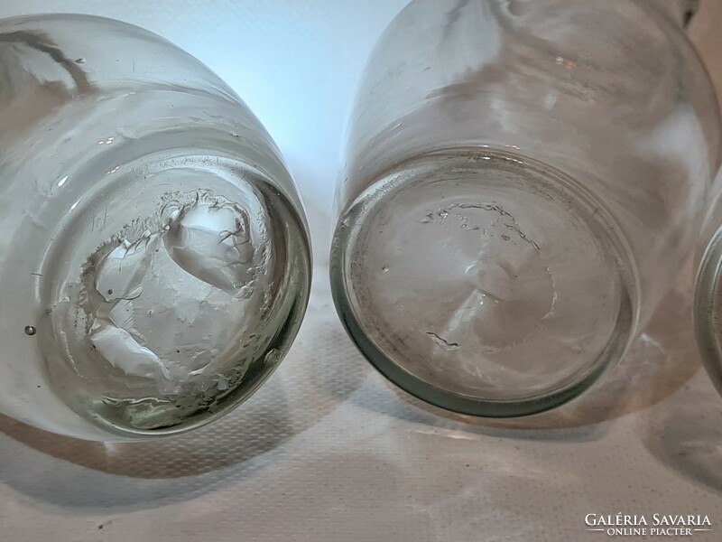Colorless milk glass 4 pcs (2645)