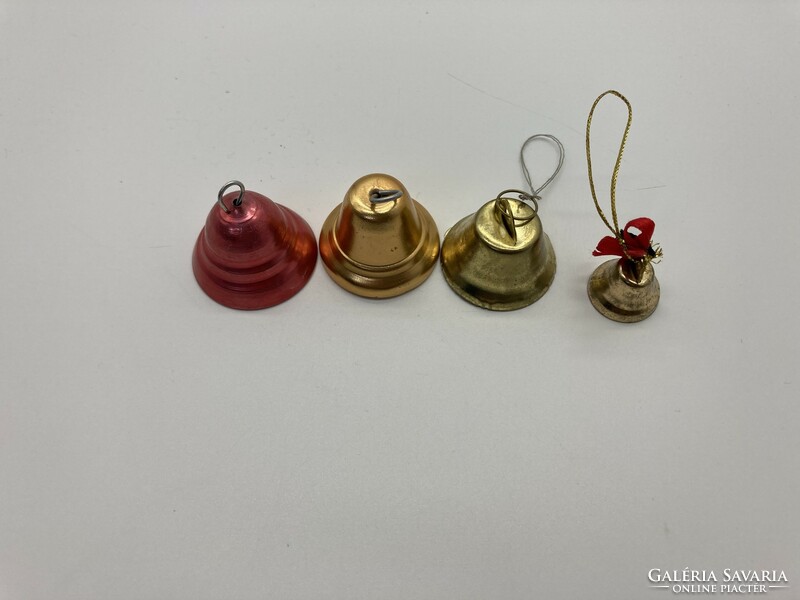 Old Christmas tree decoration, small metal bells
