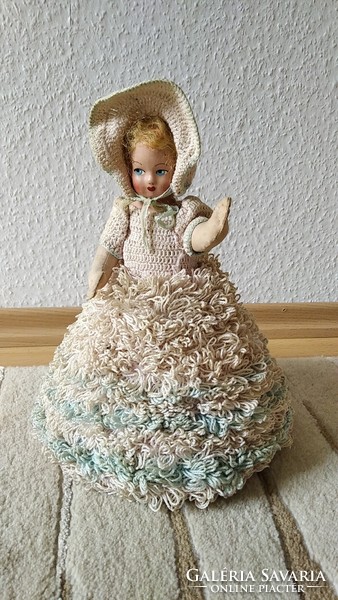 Old doll, decorative doll, 23 cm {j3}