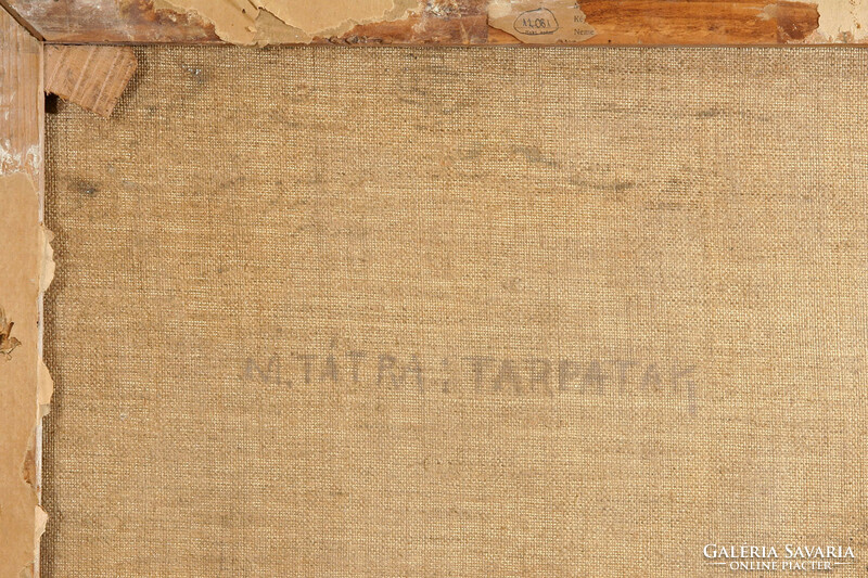 Jan Grotkovsky (1902-1961) Magas-Tátra 70x100cm Tarpatak | Tar-patak Tájkép Tarpataki Vízesés