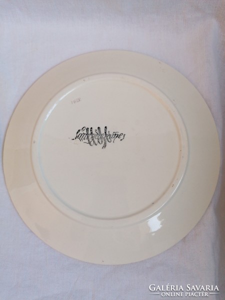 6 Sarreguemines porcelain flat plates