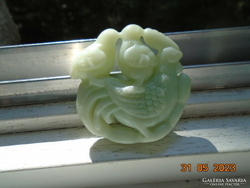 Chinese carved jade talisman, amulet