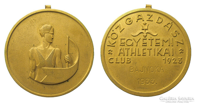 Economist, 1933 champion of university athletics club