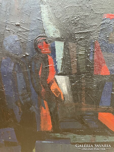 Modern painting by László Lukovszky (1922-1981) 69