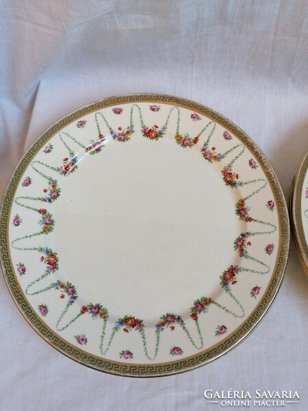 6 Sarreguemines porcelain flat plates