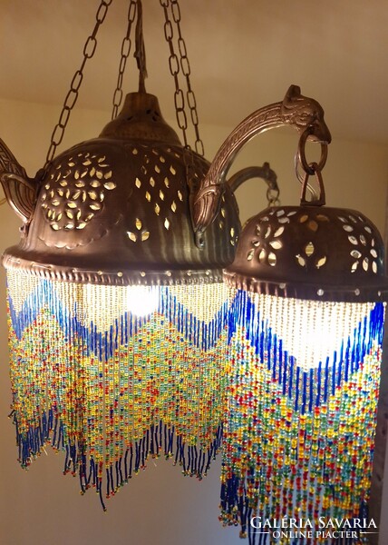 Fabulous Moroccan brass chandelier