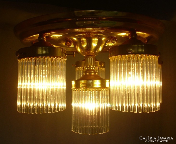 Orion glass chandelier with 5+1 burners