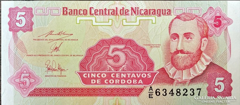 5 Nicaraguan Cordoba