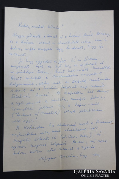KÉZIRAT - Jókai Anna levele Vargha Kálmán irodalomtörténésznek 1969