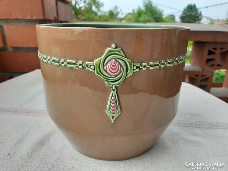 Eichwald Art Nouveau majolica vase