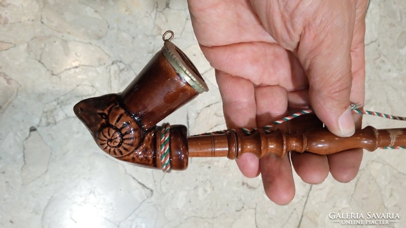 Pipa is the xix. From the 19th century in good condition, 38 cm long.