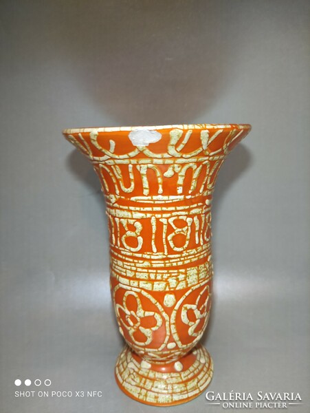 Gorka gauze ceramic vase with a snap on the rim