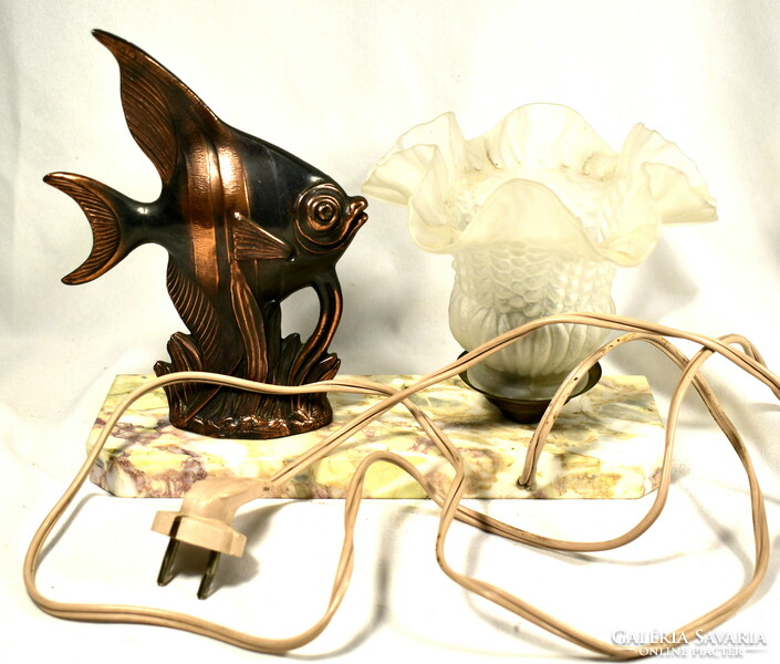 Sailfish figural art deco table lamp!