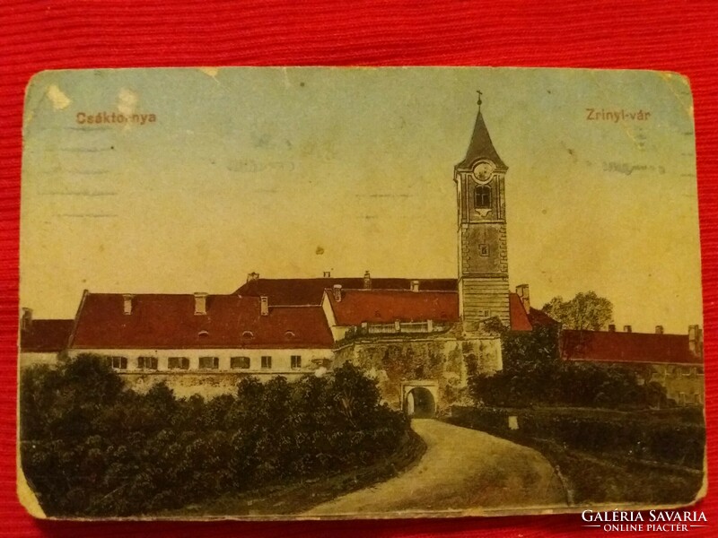 Antique postcard Csáktornya Zrínyi - castle, color retouched picture in good condition according to the pictures