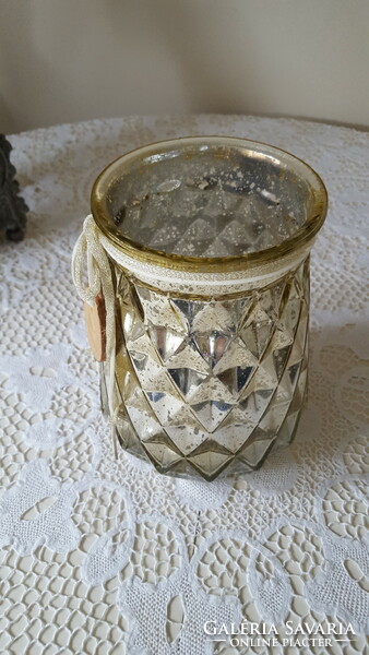 Frosted glass decoration, candle holder, vase