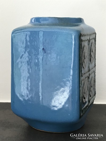 Retro German ceramic vase, strehla keramik, model number 1211