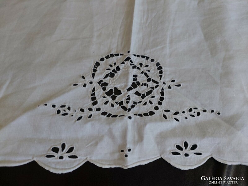 103 X 50 cm embroidered old needlework curtain