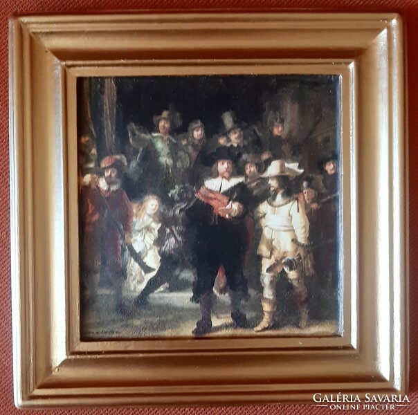 Rembrandt night watch decoupage picture