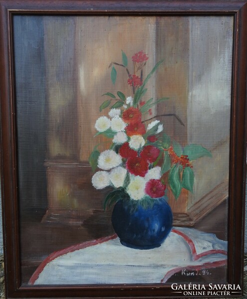 Kun j. Flower still life - painting