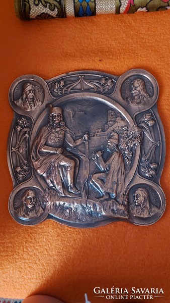 I discounted it! Kallós ede ii. Ferencs Rákóczi, bronzed relief commemorative plaque