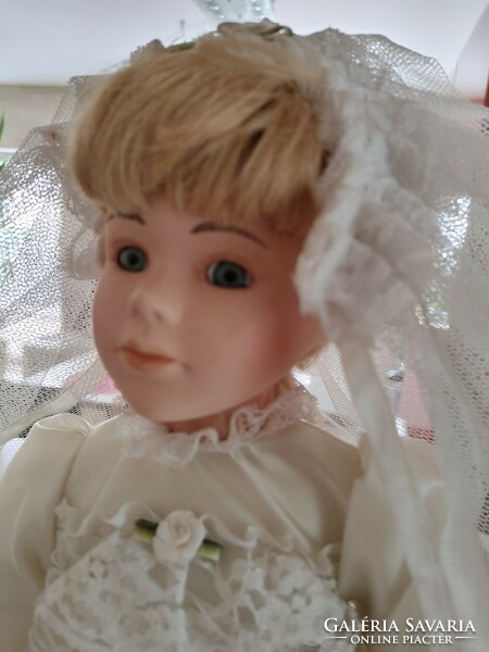 The Classique Collection Porcelain Doll Crystal Ceramic Dolls Bisque Vintage  baba