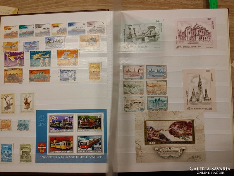 Stamp album, 8 sheets, 16 pages