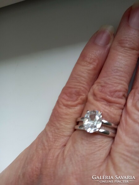 54 Es 2.11Ct vvs1 diamond lab engagement ring 925 sterling silver