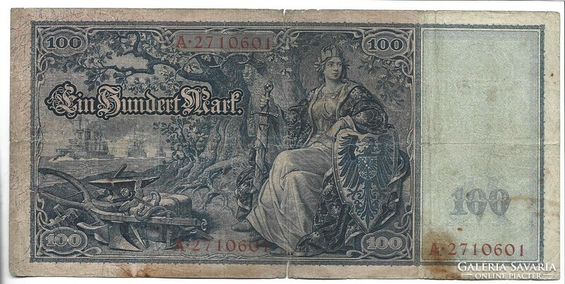 100 Marks 1909 Germany 1. Rare
