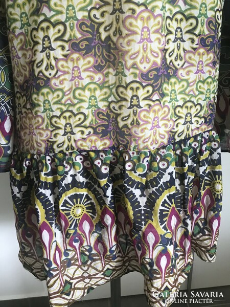 Fashionable tunic made of a mixture of silk and cotton, size 42-44