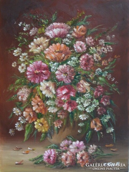 Karola Kiss (1972- ) premium prize-winning painter, 40x30 cm oil painting