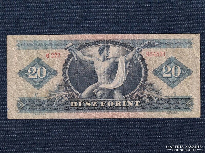 People's Republic (1949-1989) 20 HUF banknote 1962 rarer (id63584)