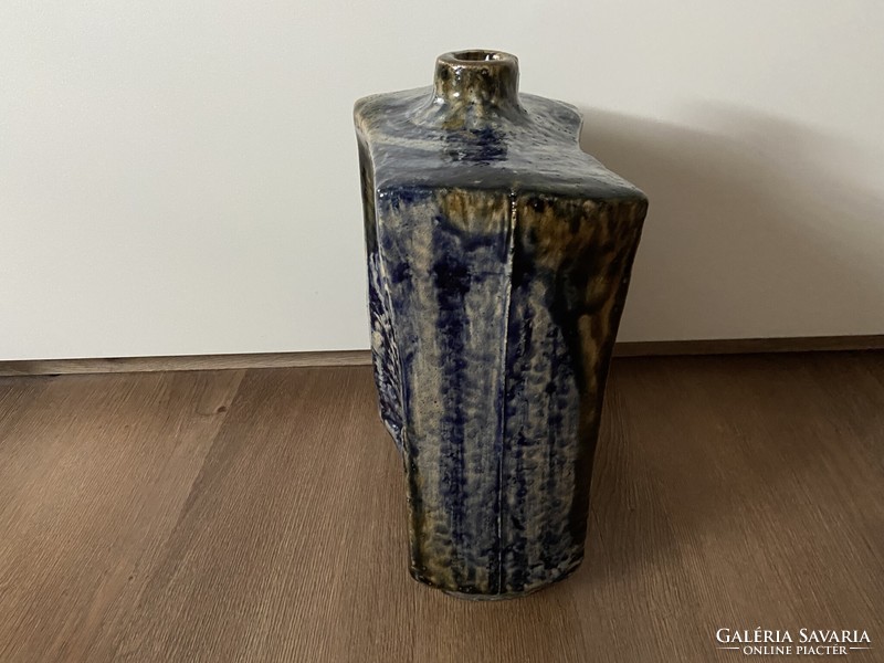 Zsolnay pyrogranite floor vase cluster pearl design