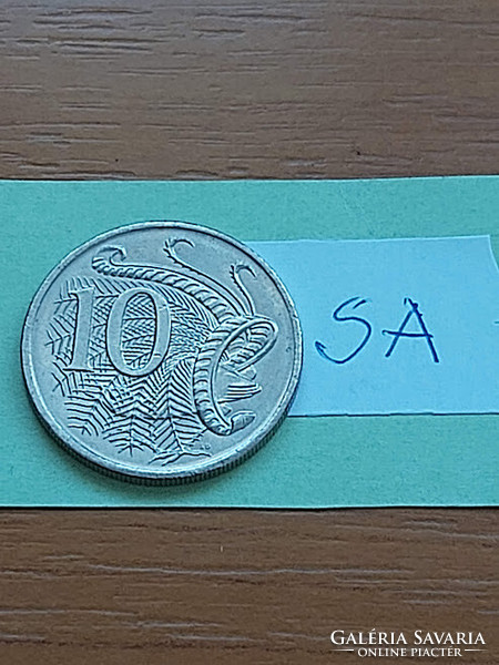 Australia 10 cents 2002 Magnificent Lutebird, ii. Erzsébet, copper-nickel sa