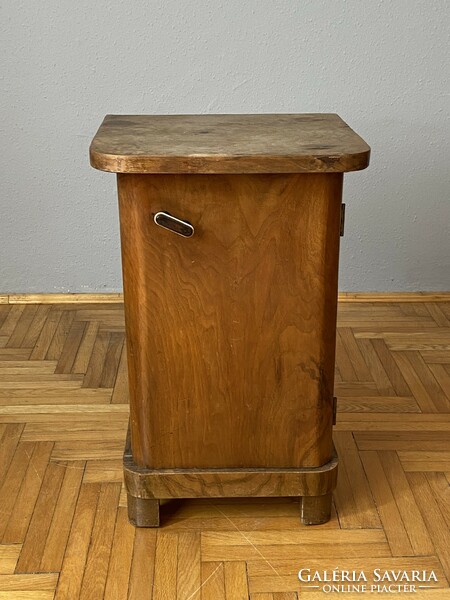 Antique narrow art deco bedside table