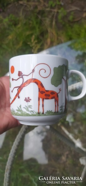 Alföldi children's mug with giraffe monkey