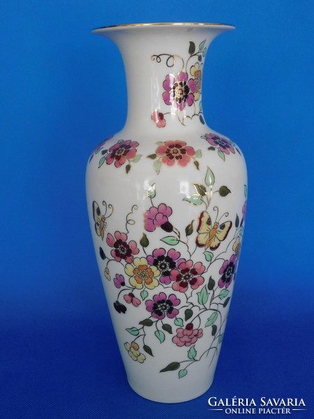 Large butterfly vase by Zsolnay