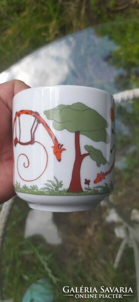 Alföldi children's mug with giraffe monkey