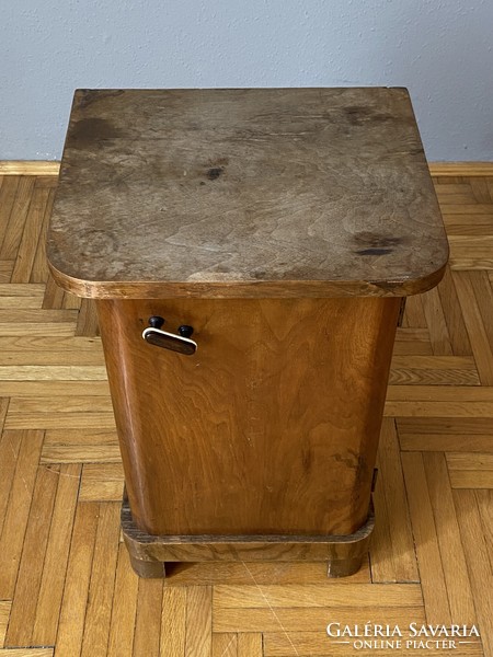 Antique narrow art deco bedside table