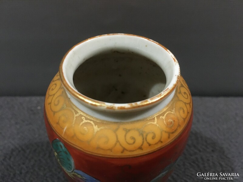 Antique marked oriental mini vase!! 9X5.5 cm !!