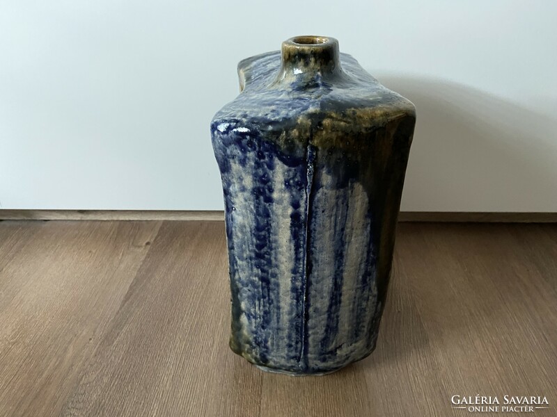 Zsolnay pyrogranite floor vase cluster pearl design