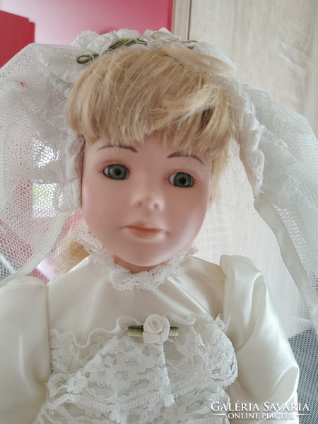 The Classique Collection Porcelain Doll Crystal Ceramic Dolls Bisque Vintage  baba