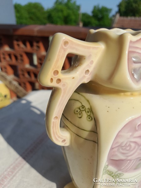 Royal dux art nouveau porcelain faience vase